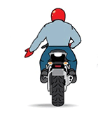 Знак ускорения мотоцикл
