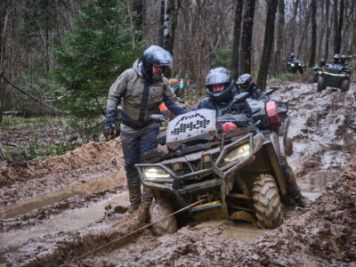 Использование лебёдки для квадроцикла