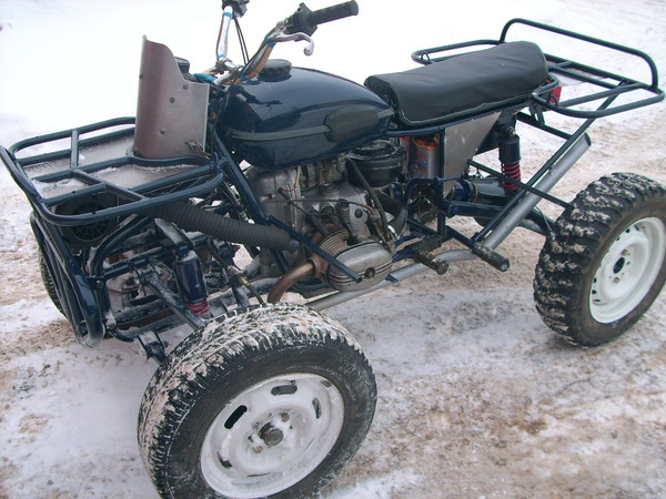 Самодельный квадроцикл с двигателем К-750