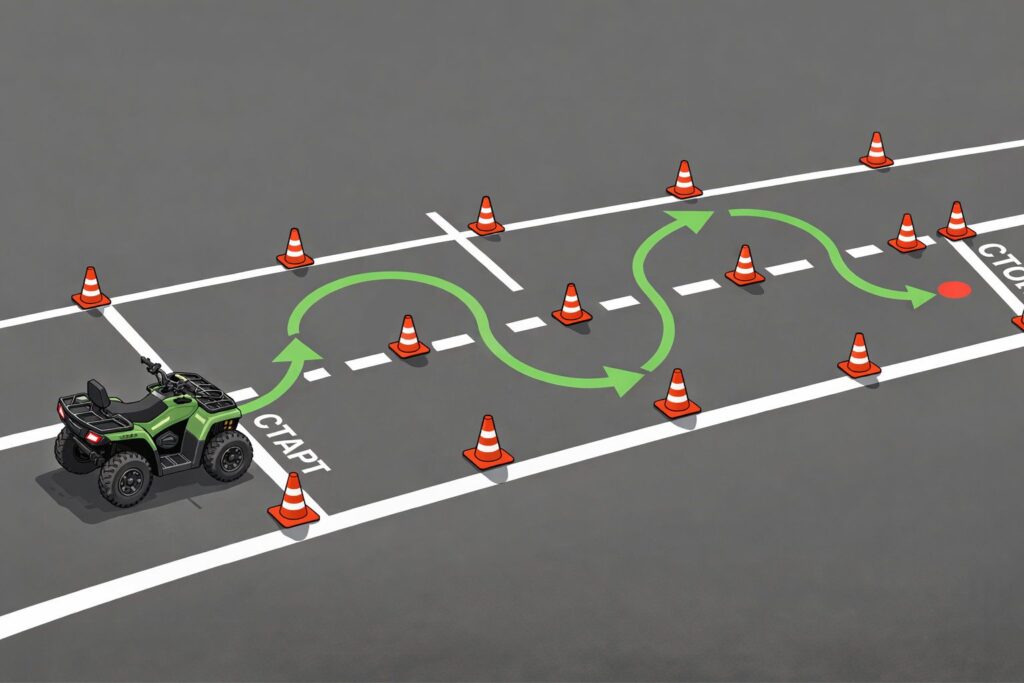 Езда на квадроцикле по городу и по дорогам общего пользования