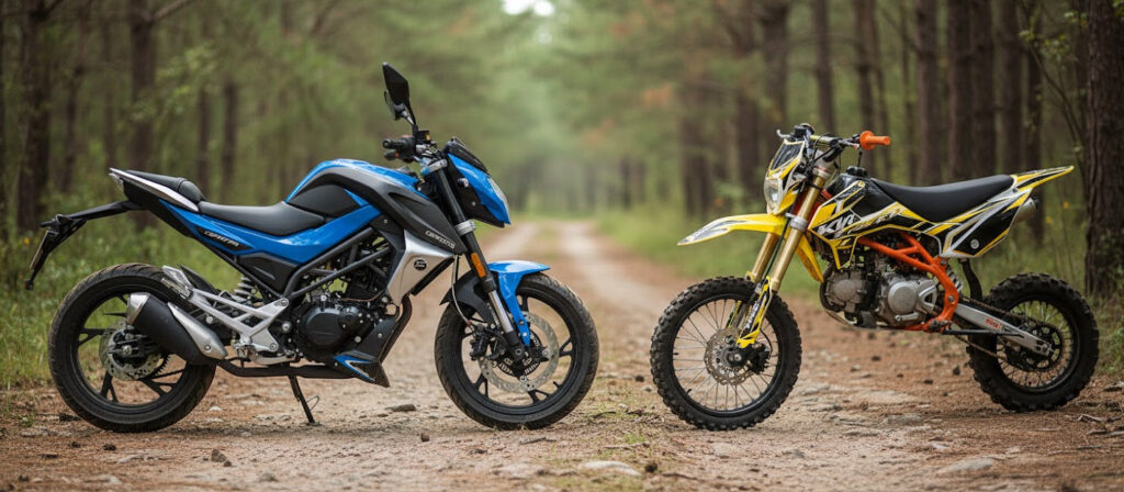 Питбайк и мотоцикл: отличия