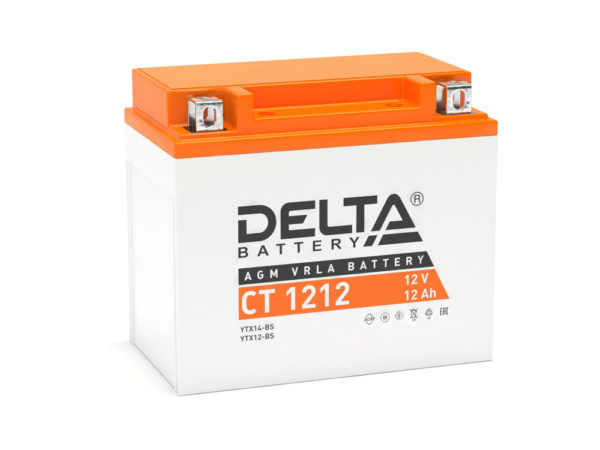 Аккумулятор Delta, AGM АКБ 12Ah
