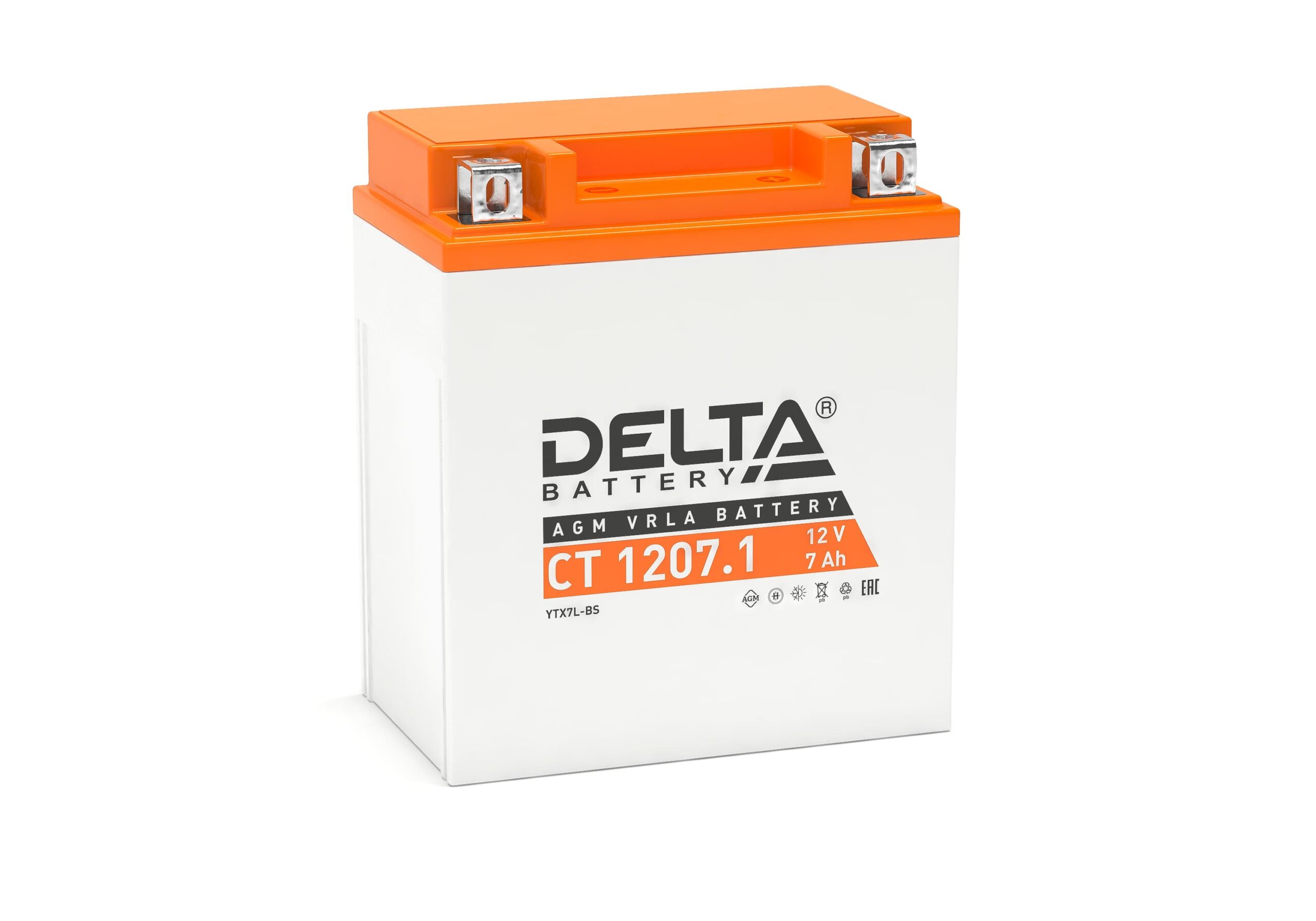 Аккумулятор Delta, AGM АКБ 7Ah