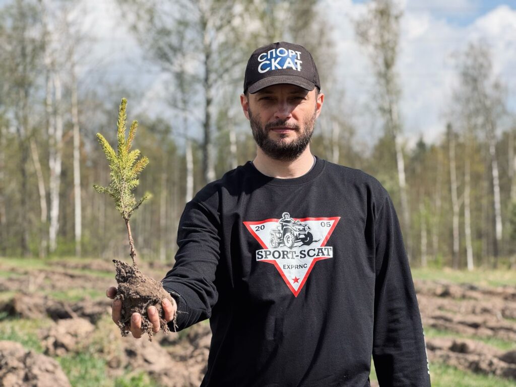 «СПОРТ-СКАТ» на экологической акции по посадке деревьев