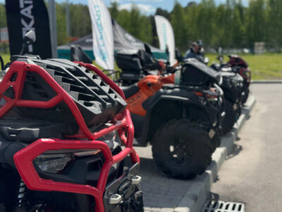 Демонстрационная экспозиция квадроциклов CFMOTO от «СПОРТ-СКАТ»