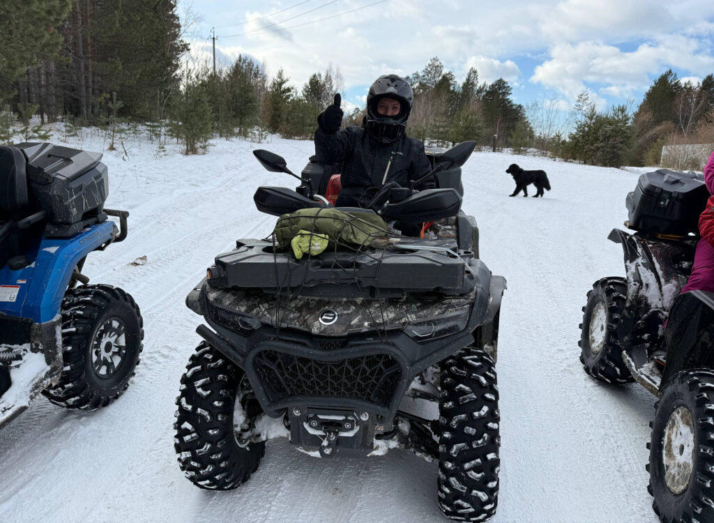 Двухдневный выезд к скальнику «Витязь»: зима встречает квадроциклистов