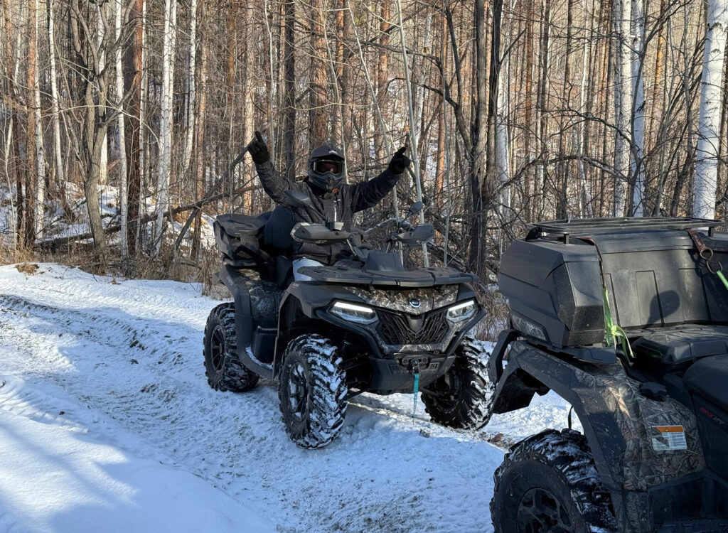 Двухдневный выезд к скальнику «Витязь»: зима встречает квадроциклистов