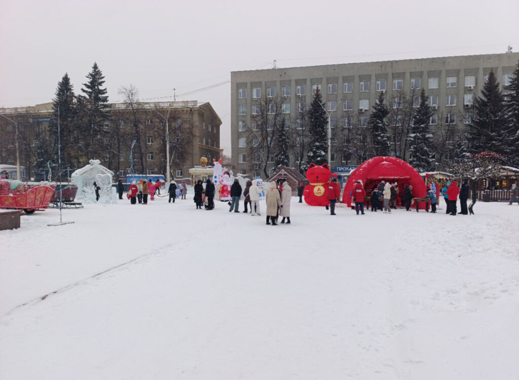 «Хантер Лэнд» на открытии ледового городка в Кемерово
