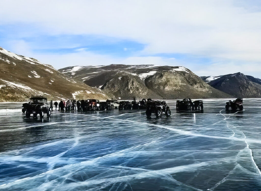 Квадроциклы CFMOTO на зимнем Байкале!