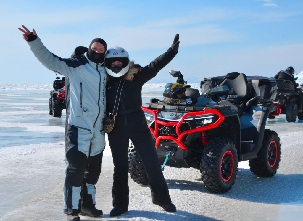 Квадроциклы CFMOTO на зимнем Байкале!