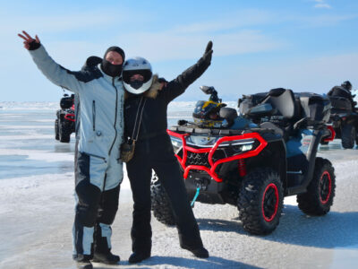 Квадроциклы CFMOTO на зимнем Байкале!