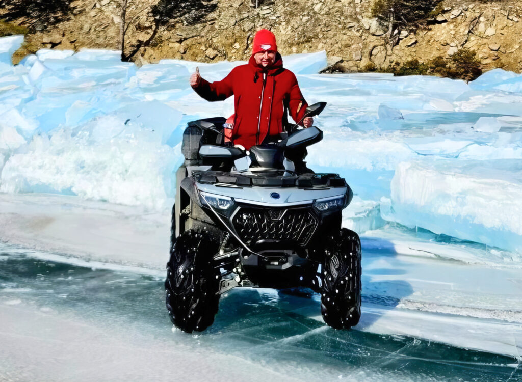 Квадроциклы CFMOTO на зимнем Байкале!